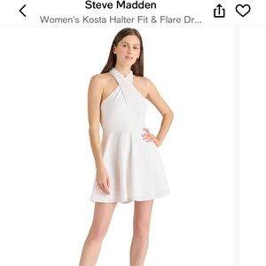 NWT Steve Madden Ivory Halter Dress